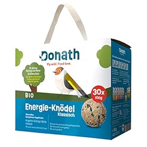 Donath Gnocco Energetico Bio Classico Per Cince – Con Grasso Energizzante – Cibo Per Uccelli Selvatici Adatto Tutto L’Anno – Dalla Nostra Manifattura Nel Sud Della Germania, Senza Rete – 100 G L’Uno