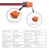 GINTOOYUN xt60i-F kabel zasilający 12 awg z pinem sygnałowym xt60i-F żeńskim do równoważenia ładowarki, drona, baterii litowej (2ft/1,5m)