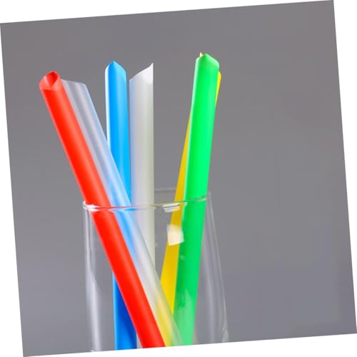Pitillos desechables coloridos anchos 19 cm 200 unidades miniatura 2