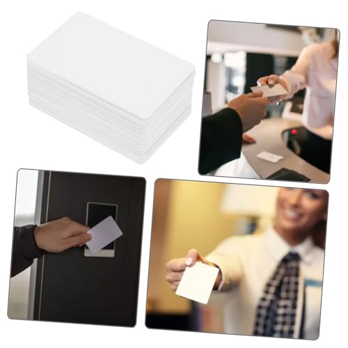 Cartes PVC vierge double face lot de 100 pour impression plastique - 3