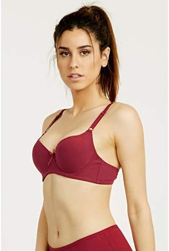 Mamia Women's Basic Plain Bras (Packs of 6) - Various Styles #058 34A