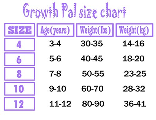 Growth Pal Little Girls' Shorts Panties Boyshort Briefs 6 Pack Soft 100% Cotton Underwear Toddler Undies-Pj30-6# #TOP4