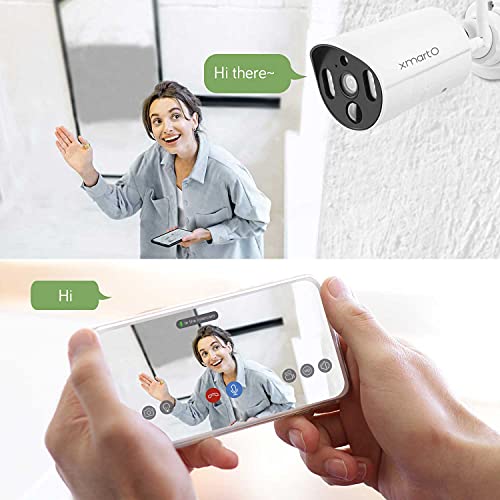 [Thermal True Detection] Xmarto Prime 10Ch 2K Hd Wireless Security Camera System 24/7 W. Human/Pet/Vehicle Detect,Color Night Vision,2-Way Audio And 2Tb Hdd (Smart Light & Siren,Wps2K84-2Tb Plug-In) #TOP5