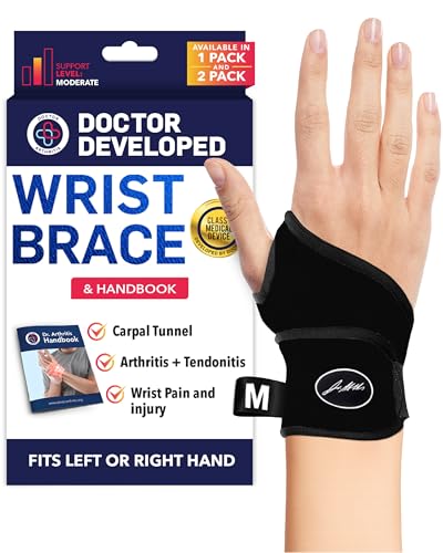 Doctor Developed Wrist Brace, Wrist Wraps for Carpal Tunnel Arthritis,
