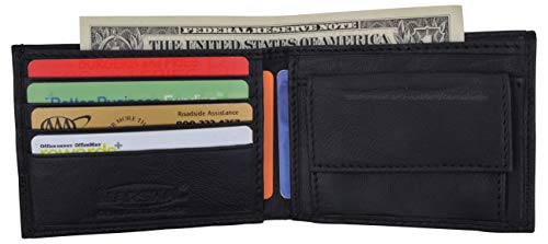 Marshal Soft Leather Kids Slim Thin Coin Pouch Bifold Wallet #TOP1