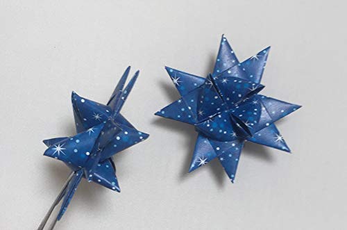 Patterned Paper Strips For Weaving Projects. Paper Strips For Moravian Stars, German Stars And Froebel Stars. 50 Strips Per Pack. (1/2 Inch, Night Sky) #TOP4