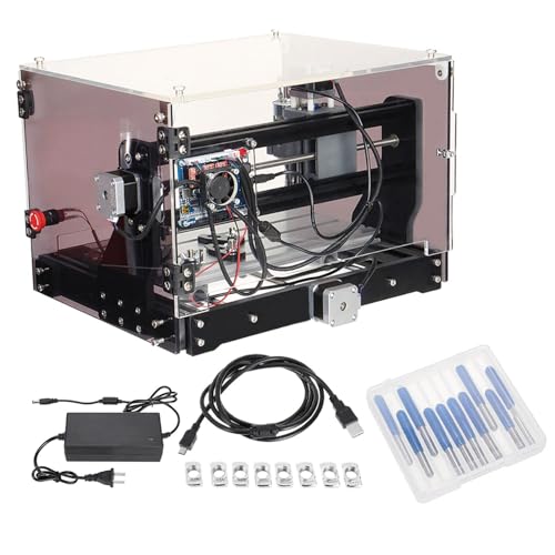 3-Axis Desktop CNC Engraving Machine with Enclosure