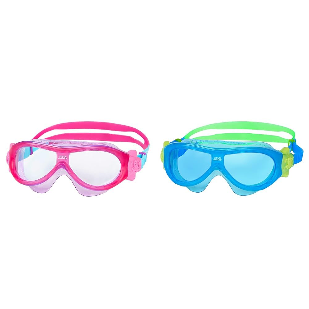 ZoggsKids' Phantom Mask with UV Protection And Anti-fog Swimming Goggles,  Pink/Purple/Aqua Kids' Phantom Mask with UV Protection And Anti-fog