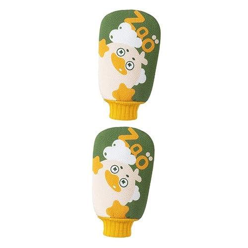 minkissy 2pcs Exfoliating Mitt Double-sided Shower Scrub Gloves for Body Washing Reusable Bath Loofah Portable Exfoliator for Dead Skin Removal for Spa and Home Use