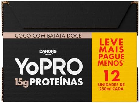 YoPRO Bebida Láctea UHT Coco com Batata-Doce 15g de proteínas 250...
