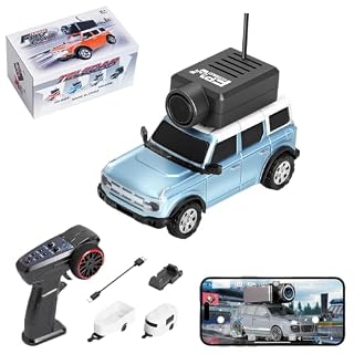 Hylukon mini voiture FPV avec caméra, gyroscope et lumière bleue