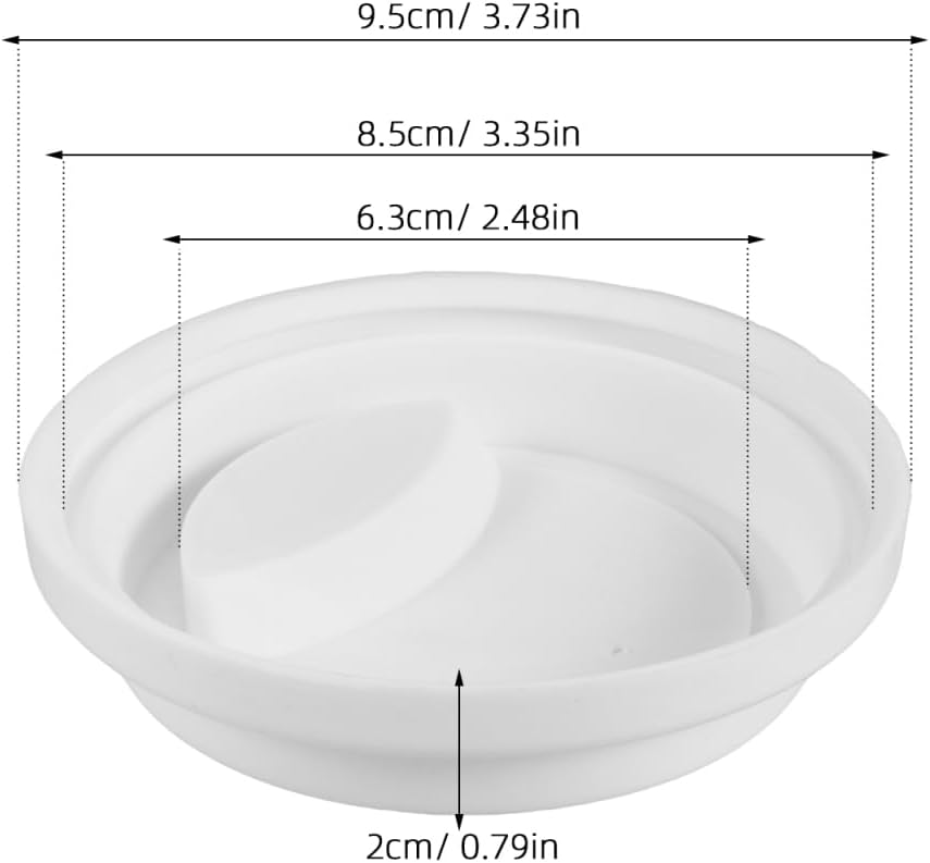 PRETYZOOM 4Pcs Silicone Coffee Mug Cover Lids 3.35" Inner Mouth Size Reusable Cup Covers with Drinking Hole and Air Intake for Coffee and Water Cups 3.74X3.74X0.78In