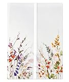 Puremigo 50 Pack Wildflower Printed Pre-Folded Vellum Jackets for 5x7 Invitations - 115GSM Vellum Paper 5x7 Jackets - Wedding Invitations Wraps - Transparent