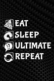  Allergies Tracker - Eat Sleep Ultimate Repeat - Funny Frisbee Funny: Ultimate, Symptom Tracker Food Drinks Meal Journal Along With Environment Allergy Recorder, Log Book for Day Care, Home Care,Cute