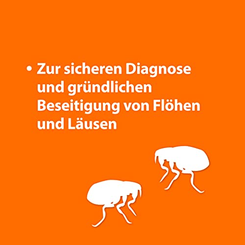ARDAP Flohkamm und Staubkamm für Hunde und Katzen - Effektiv gegen Flöhe und Läuse - Professionelle und schonenden Fellpflege