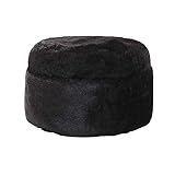 100% Acryl. Huachaoxiang Unisex Winter-Bomber-Hüte, Aviator Pilot Mütze Winter-Trapper Jagd-Hut Plüsch Warm Ushanka Russischer Jagd-Hut Kosakenmütze,Schwarz