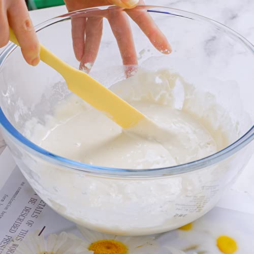4pcs Silicone Spatula Set Heat Resistant Cake Cream Butter Spatulas Mixing Batter Scraper Non-Stick Flexible Baking Cooking Tool 4 Colors (mix color-3) - Thumbnail 6