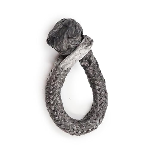 GOLDEN COCK UHMWPE Soft Shackles 5.5” (140mm) – 1/6” Rope (4mm), 1/4” Body (7mm), 2,205 lbs Breaking Strength – Marine Rigging Soft Connector for Sailing, Boating, Yacht