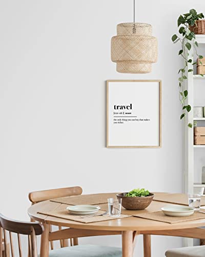 Haus And Hues Travel Wall Decor Travel Posters Wanderlust Decor Travel Quotes Wall Art Typography Decor Adventure Wall Decor Travel Art White Wall Travel Theme Decor Unframed 12" X 16" #TOP4