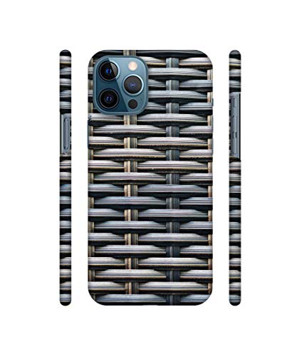 Image of Amazon Brand - Solimo Designer Wooden Blocks Checks 3D Printed Hard Back Case Mobile Cover for Apple iPhone 12 Pro Max