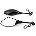Black Motorcycle Side Rear View Mirrors with Turn Signal for Sport Bike Honda CBR600RR 2003-2011 CBR1000RR 2004-2007(Smooth Black+Smoke Lens)