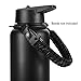 Accmor Paracord Water Bottle Handle for 12oz to 64oz Previous Version Wide Mouth Hydro Flask, Bottles Accessories Paracord Strap Carrier with Whistle Compass Safety Ring and Carabiner