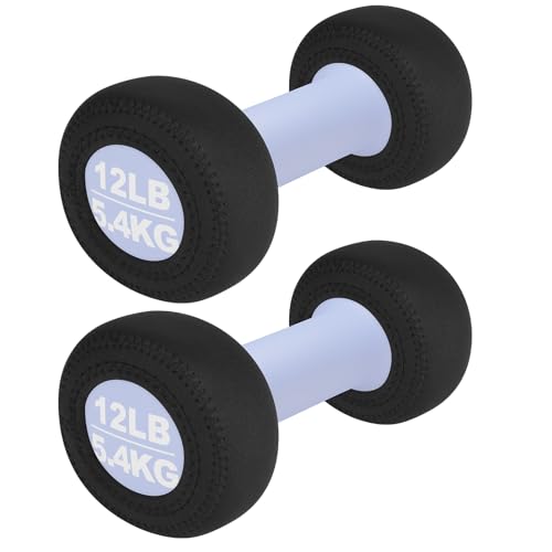 Cosmos 4 Pcs Neoprene Dumbbell Head Ends Protector Cover Wrap - Hand Weight Stretchy Ends Cover Barbell Wrap Sleeve Compatible with DOHL Neoprene Coated Dumbbell 7-15 LBS