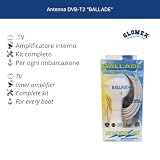 Glomex antenne TV DVB-T2 omnidirectionnelle 12 V, câble 5 m photo 2
