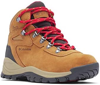 Columbia Women's Newton Ridge Plus Waterproof Amped, Elk/Mountain Red, 8.5
