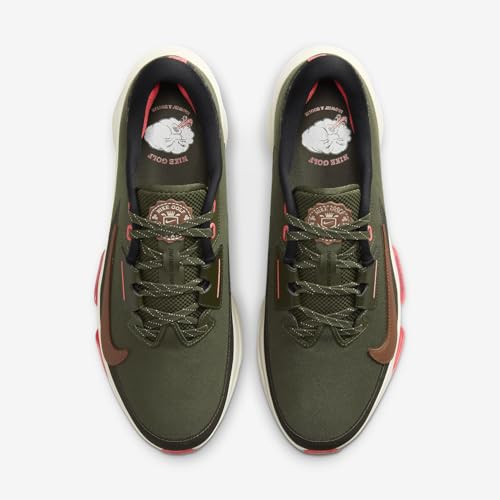 Nike Infinity Tour 2 Golf Shoes (FQ8319-300, Cargo Khaki/Jade Horizon/Hot) Size 134