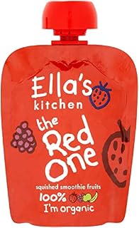 Ella's Kitchen The Red One Organic Squished Smoothie Fruits 90 g (Pack of 5)