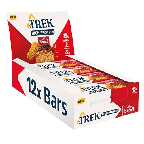 JBs TREK High Protein Biscoff Bar - Plant-based protein - High Fibre - 12 x 55g