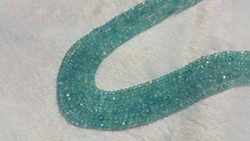 Aigue-marine Facettée 4mm LKBEADS Perles Pierre Naturelle Fil 13 Pouces