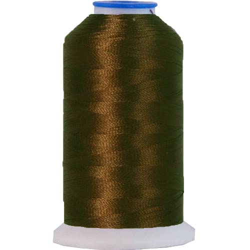 Image of ThreadArt Polyester Machine Embroidery Thread, 1000M 40wt, Dark Brown 425