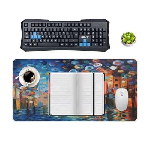 Colored Painting Desk Pad con Base de Goma Grande miniatura 4