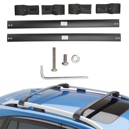 2PCS Roof Rack Cross Bars Fit for 2014-2023 Subaru Crosstrek/Impreza Black Top Cargo Luggage Carrier Kayak Canoe Bike Snowboard Aluminum