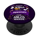 Non Una Strega Sono Proiezionista Regalo Cinema Teatro PopSockets Standard PopGrip