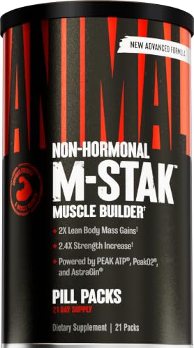 Animal M-Stak Anabolic Mass Gainer Bodybuilding Supplement | 21 Pill Packs