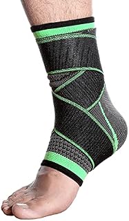 Rosarden Ankle Braces Support Protection Compression Wrap Adjustable Strap,Ankle Elastic Socks Improved Sprained Arthritis Strain Achilles Tendonitis Relief Foot Pain Injury Recovery(L, Single)