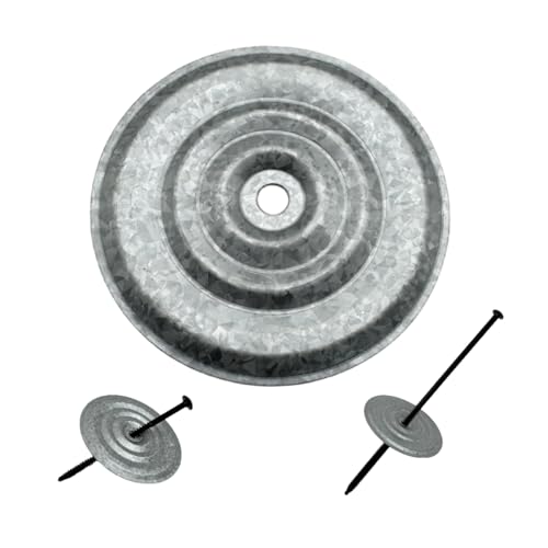 Metal Insulation Plates Self Tapping into Metal and Wood Roof Decks EPDM TPO Goes with Plates to Meet a Variety of Roofing (3" Plate, Plate, 1000)