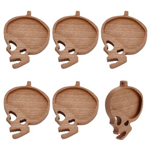 Cadre de base en bois en forme de maison PH PandaHall pour fabriquer 6 pendentifs uniques