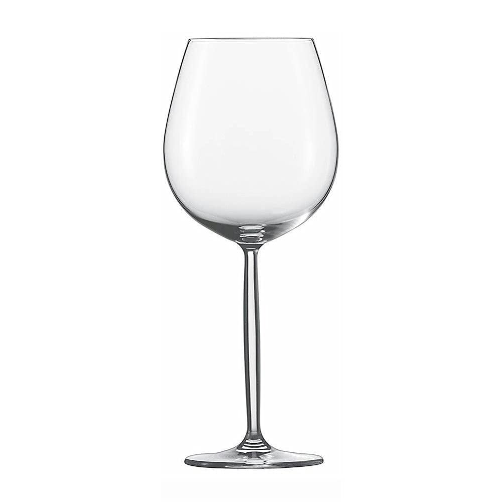 SCHOTT ZWIESEL Diva Red Wine Glass (Set of 6), Classic Wine Glasses for Red Wine or Water, Dishwasher Safe Tritan Crystal Glasses, Made in Germany (Item No. 104096)