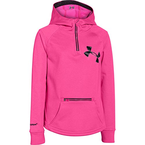 Sweat à capuche Under Armour Storm ColdGear rose pour fille ado
