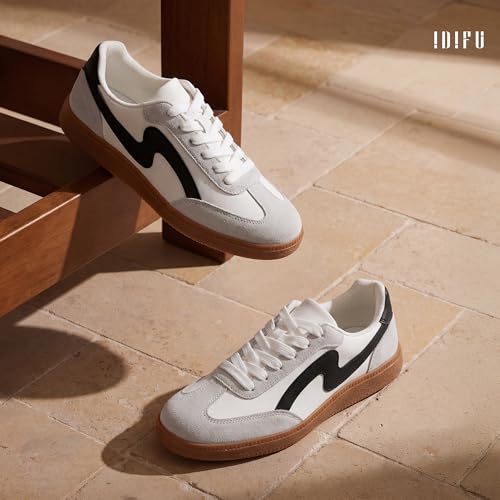Image of IDIFU Womens Fashion Sneakers Comfortable Cute Casual Tennis Shoes