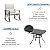 HOMPUS 3 Piece Outdoor Rocking Conversation Set, Patio Rocker Chair Set with Beige Cushions & Side Table, Weather Resistant Furniture Sets for Small Porch & Backyard