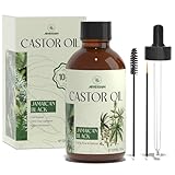ARVIDSSON Jamaican Black Castor Oil for Hair Growth, Eyelashes and Eyebrows 100% Pure Cold Pressed Castor Oil, Hair Oil, Body Oil, Skin & Scalp Moisturizer