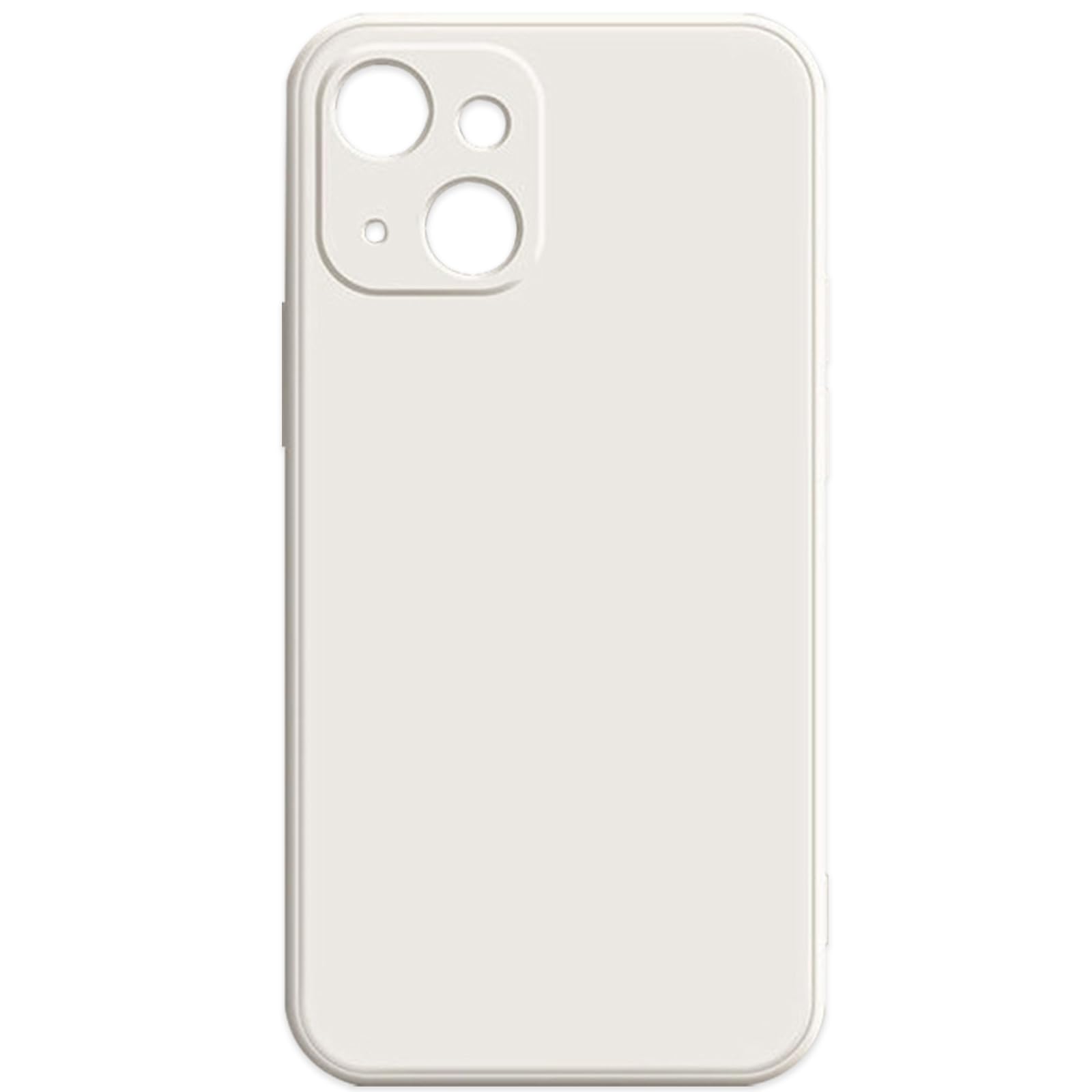 Nayubo for iPhone 14 Case Silicone Phone Case Shockproof Phone Cover with Soft Anti-Scratch Microfiber Lining Slim Thin Full Body Protective Phone Case for iPhone 14 6.1 inch (Milky White)