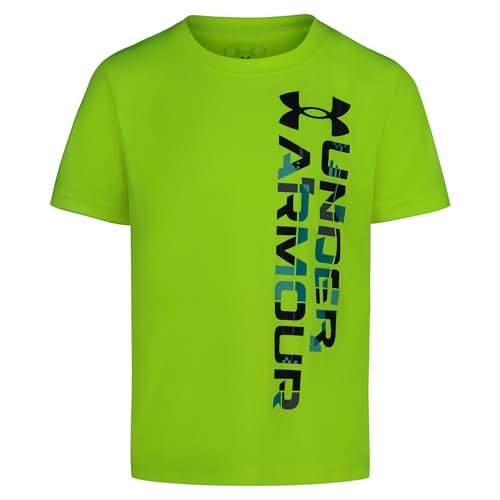 Image of Under Armour Boys' Short Sleeve Wordmark Graphic T-Shirt, Lightweight & Breathable, Relaxed Fit