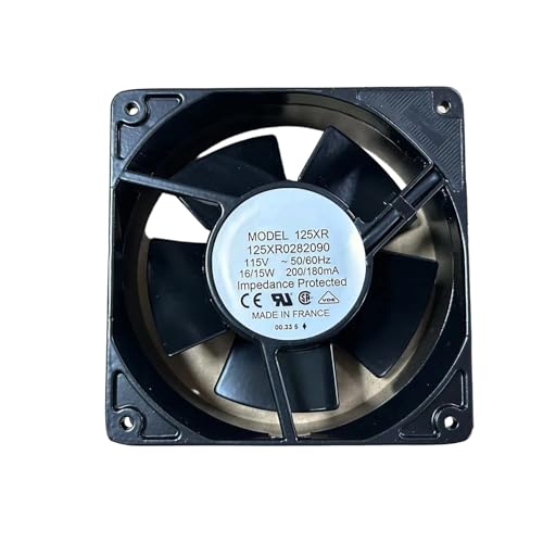 Ventilateur 120x120x38mm 115V 16W cadre aluminium haute température 125XR0282090