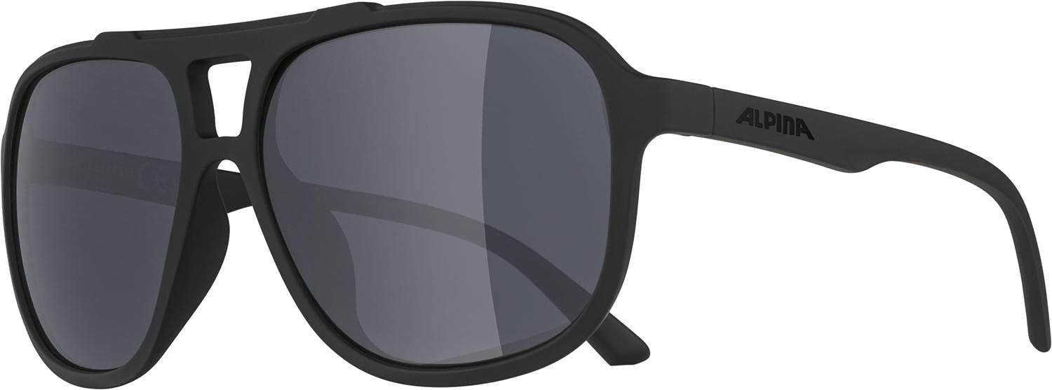 ALPINA Unisex - Adulti, SNAZZ Occhiali da sole, all black matt, One Size